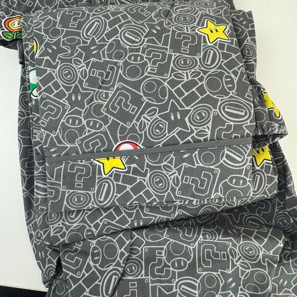Pottery Barn Teen Super Mario Power-Up Glow-in-the-Dark Loose Fit Pajama Set L - Picture 6 of 10